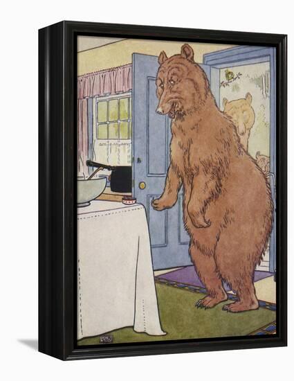 The Three Bears-Leonard Leslie Brooke-Framed Premier Image Canvas