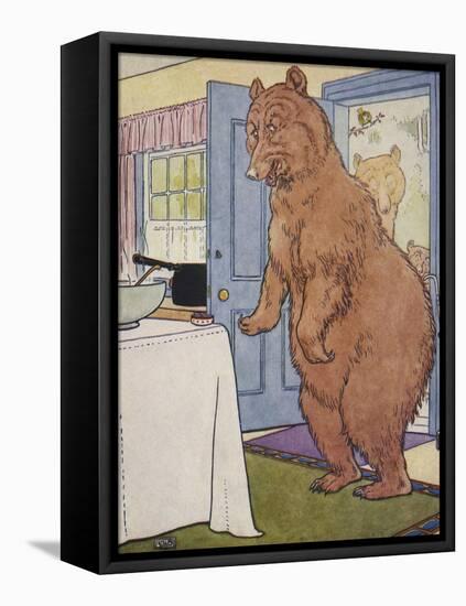 The Three Bears-Leonard Leslie Brooke-Framed Premier Image Canvas