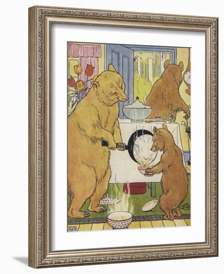 The Three Bears-Leonard Leslie Brooke-Framed Giclee Print