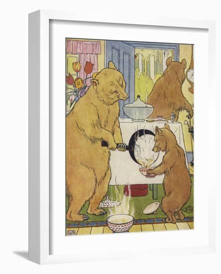 The Three Bears-Leonard Leslie Brooke-Framed Giclee Print