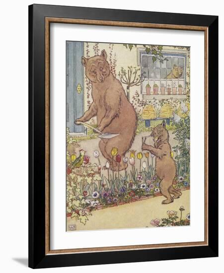The Three Bears-Leonard Leslie Brooke-Framed Giclee Print