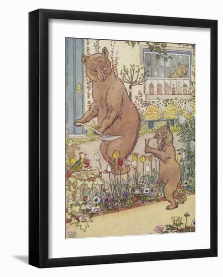 The Three Bears-Leonard Leslie Brooke-Framed Giclee Print