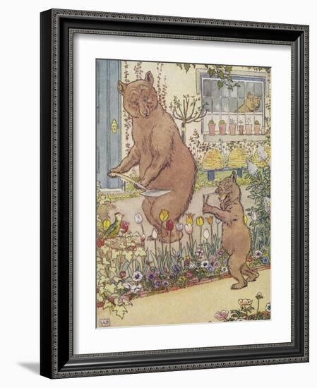 The Three Bears-Leonard Leslie Brooke-Framed Giclee Print