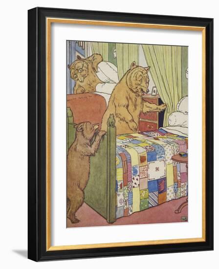 The Three Bears-Leonard Leslie Brooke-Framed Giclee Print