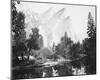 The Three Brothers, 4480 ft., Yosemite-Carleton E Watkins-Mounted Giclee Print