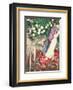 The Three Candles - Floating Angels-Marc Chagall-Framed Art Print