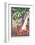 The Three Candles - Floating Angels-Marc Chagall-Framed Art Print