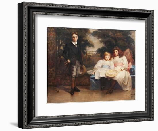 The Three Children of the 4th Marquis of Cholmondeley-Ada Holland-Framed Giclee Print