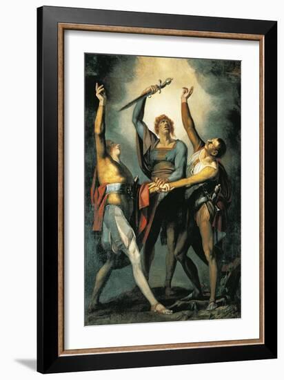 The Three Confederates During the Rutli Oath, 1780-Henry Fuseli-Framed Giclee Print
