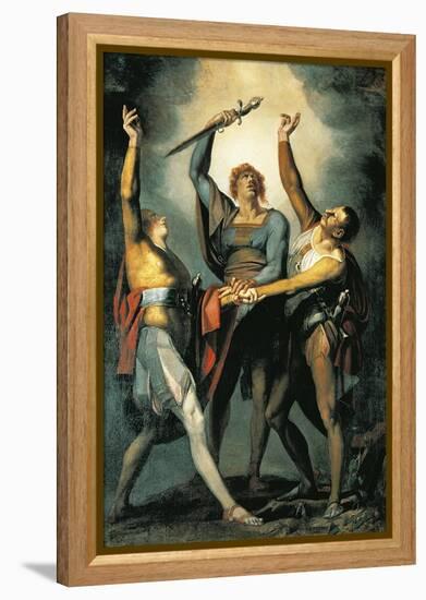 The Three Confederates During the Rutli Oath, 1780-Henry Fuseli-Framed Premier Image Canvas