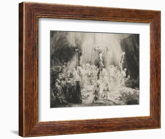 The Three Crosses, 1653-Rembrandt van Rijn-Framed Giclee Print