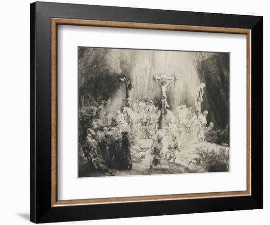 The Three Crosses, 1653-Rembrandt van Rijn-Framed Giclee Print