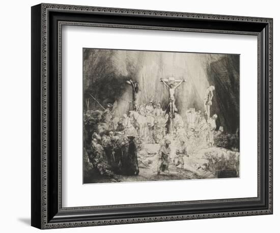 The Three Crosses, 1653-Rembrandt van Rijn-Framed Giclee Print