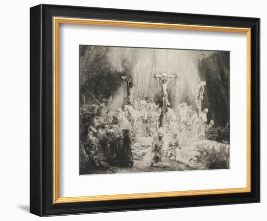 The Three Crosses, 1653-Rembrandt van Rijn-Framed Giclee Print