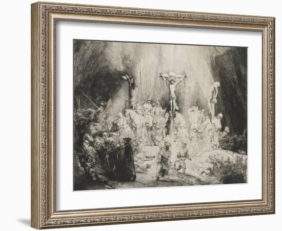 The Three Crosses, 1653-Rembrandt van Rijn-Framed Giclee Print