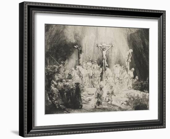 The Three Crosses, 1653-Rembrandt van Rijn-Framed Giclee Print