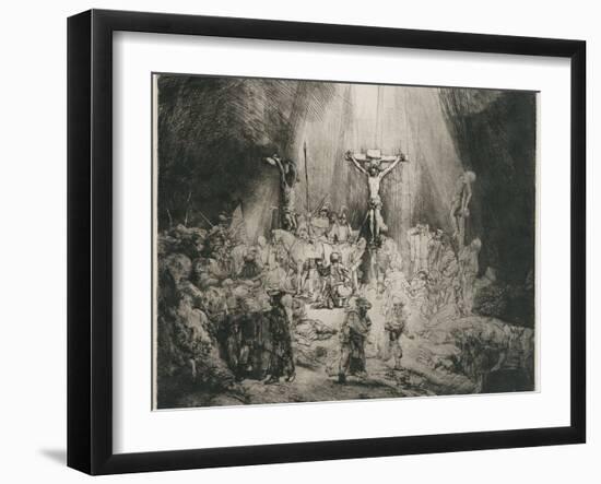 The Three Crosses, C. 1653-Rembrandt van Rijn-Framed Giclee Print