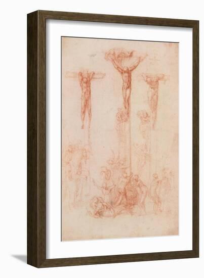 The Three Crosses-Michelangelo-Framed Art Print