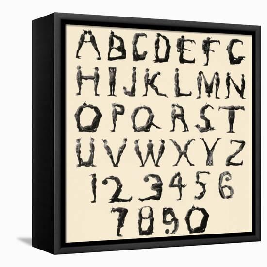 The Three Delevines Satanic Gambols Human Alphabet-null-Framed Premier Image Canvas