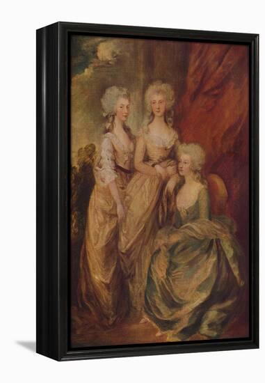 'The Three Eldest Princesses: Charlotte, Princess Royal, Augusta and Elizabeth', c1783-Thomas Gainsborough-Framed Premier Image Canvas