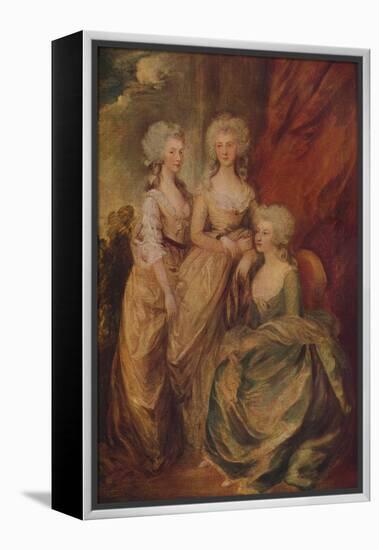 'The Three Eldest Princesses: Charlotte, Princess Royal, Augusta and Elizabeth', c1783-Thomas Gainsborough-Framed Premier Image Canvas