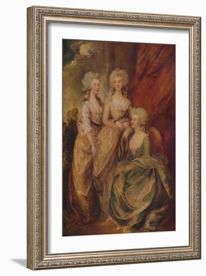 'The Three Eldest Princesses: Charlotte, Princess Royal, Augusta and Elizabeth', c1783-Thomas Gainsborough-Framed Giclee Print