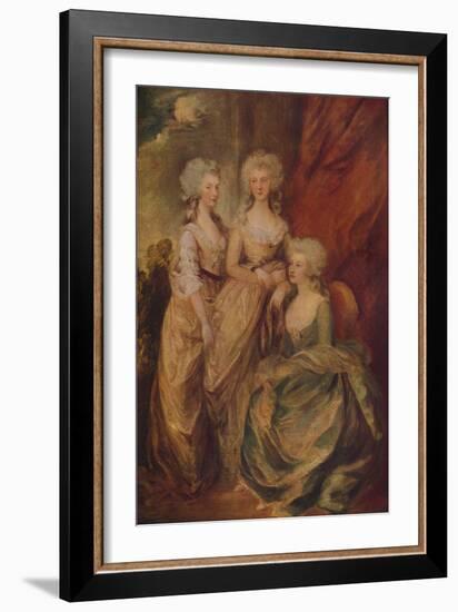 'The Three Eldest Princesses: Charlotte, Princess Royal, Augusta and Elizabeth', c1783-Thomas Gainsborough-Framed Giclee Print