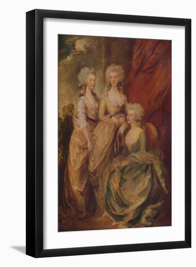 'The Three Eldest Princesses: Charlotte, Princess Royal, Augusta and Elizabeth', c1783-Thomas Gainsborough-Framed Giclee Print