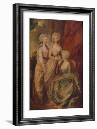 'The Three Eldest Princesses: Charlotte, Princess Royal, Augusta and Elizabeth', c1783-Thomas Gainsborough-Framed Giclee Print