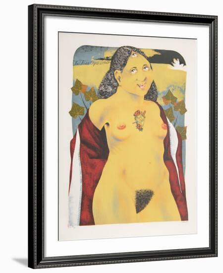 The Three Eyed Woman from the Limestoned Portfolio-Dennis Geden-Framed Limited Edition