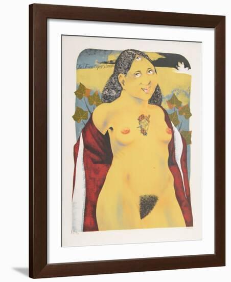 The Three Eyed Woman from the Limestoned Portfolio-Dennis Geden-Framed Limited Edition