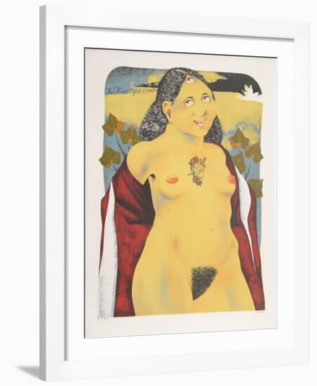 The Three Eyed Woman from the Limestoned Portfolio-Dennis Geden-Framed Limited Edition