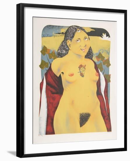 The Three Eyed Woman from the Limestoned Portfolio-Dennis Geden-Framed Limited Edition