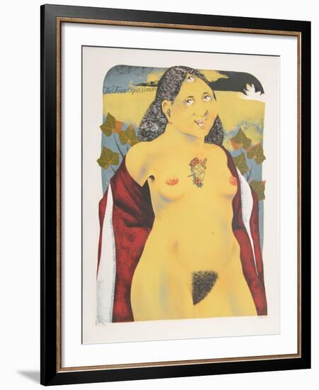 The Three Eyed Woman from the Limestoned Portfolio-Dennis Geden-Framed Limited Edition