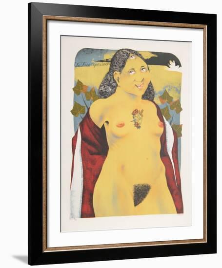 The Three Eyed Woman from the Limestoned Portfolio-Dennis Geden-Framed Limited Edition