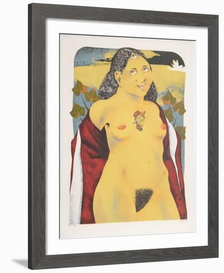 The Three Eyed Woman from the Limestoned Portfolio-Dennis Geden-Framed Limited Edition