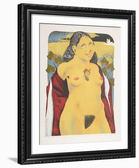 The Three Eyed Woman from the Limestoned Portfolio-Dennis Geden-Framed Limited Edition