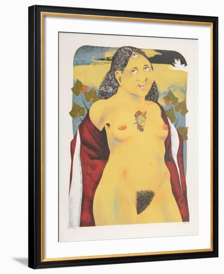The Three Eyed Woman from the Limestoned Portfolio-Dennis Geden-Framed Limited Edition