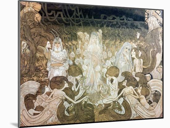 The Three Fiancees-Jan Theodore Toorop-Mounted Giclee Print