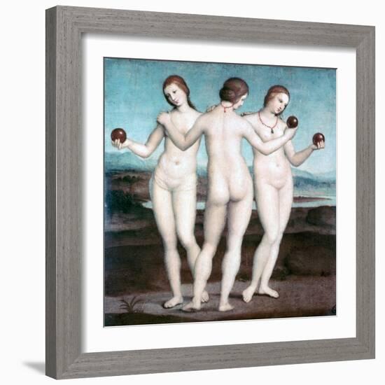 The Three Graces, 1504-1505-Raphael-Framed Giclee Print