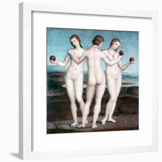 The Three Graces, 1504-1505-Raphael-Framed Giclee Print