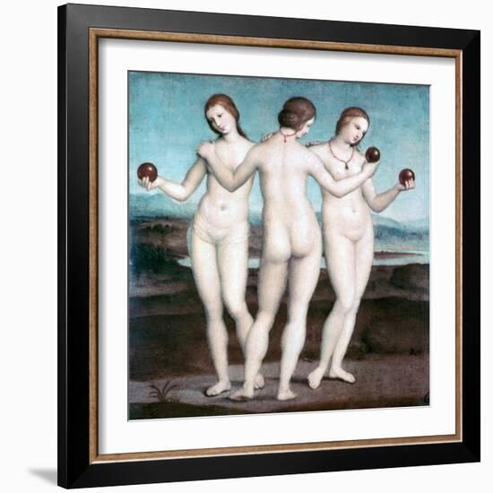 The Three Graces, 1504-1505-Raphael-Framed Giclee Print