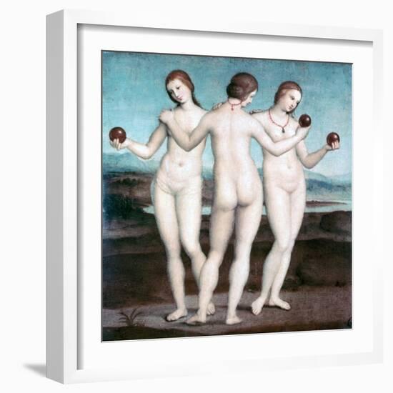 The Three Graces, 1504-1505-Raphael-Framed Giclee Print