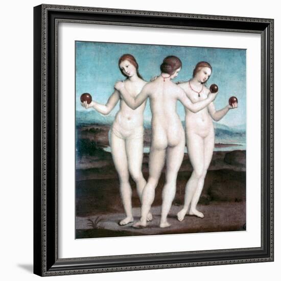 The Three Graces, 1504-1505-Raphael-Framed Giclee Print