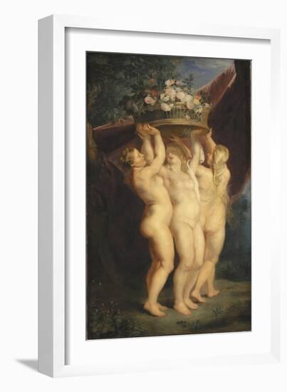 The Three Graces, 1620-1625-Peter Paul Rubens-Framed Giclee Print