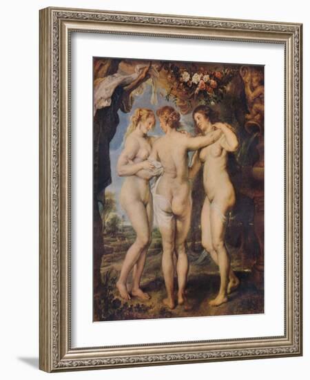 'The Three Graces', 1639-Peter Paul Rubens-Framed Giclee Print