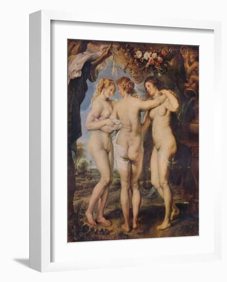 'The Three Graces', 1639-Peter Paul Rubens-Framed Giclee Print