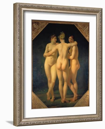 The Three Graces, 1793-Jean-Baptiste Regnault-Framed Giclee Print