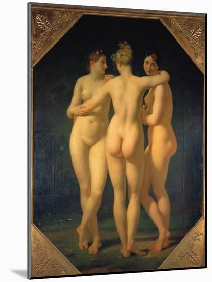 The Three Graces, 1793-Jean-Baptiste Regnault-Mounted Giclee Print