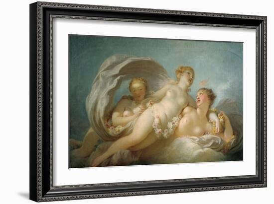 The Three Graces, 18th Century-Jean-Honore Fragonard-Framed Giclee Print